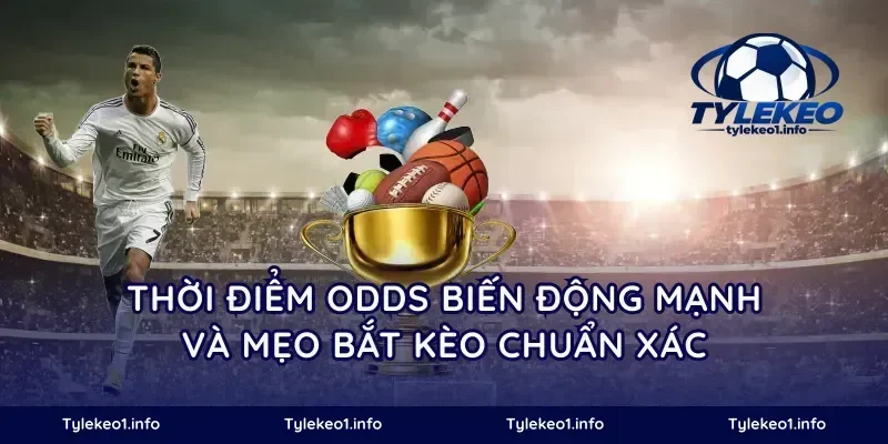 Thời điểm odds biến động mạnh và mẹo bắt kèo chuẩn xác
